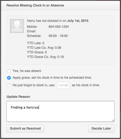 Selfie Clock in and Clock out with PayrollHero
